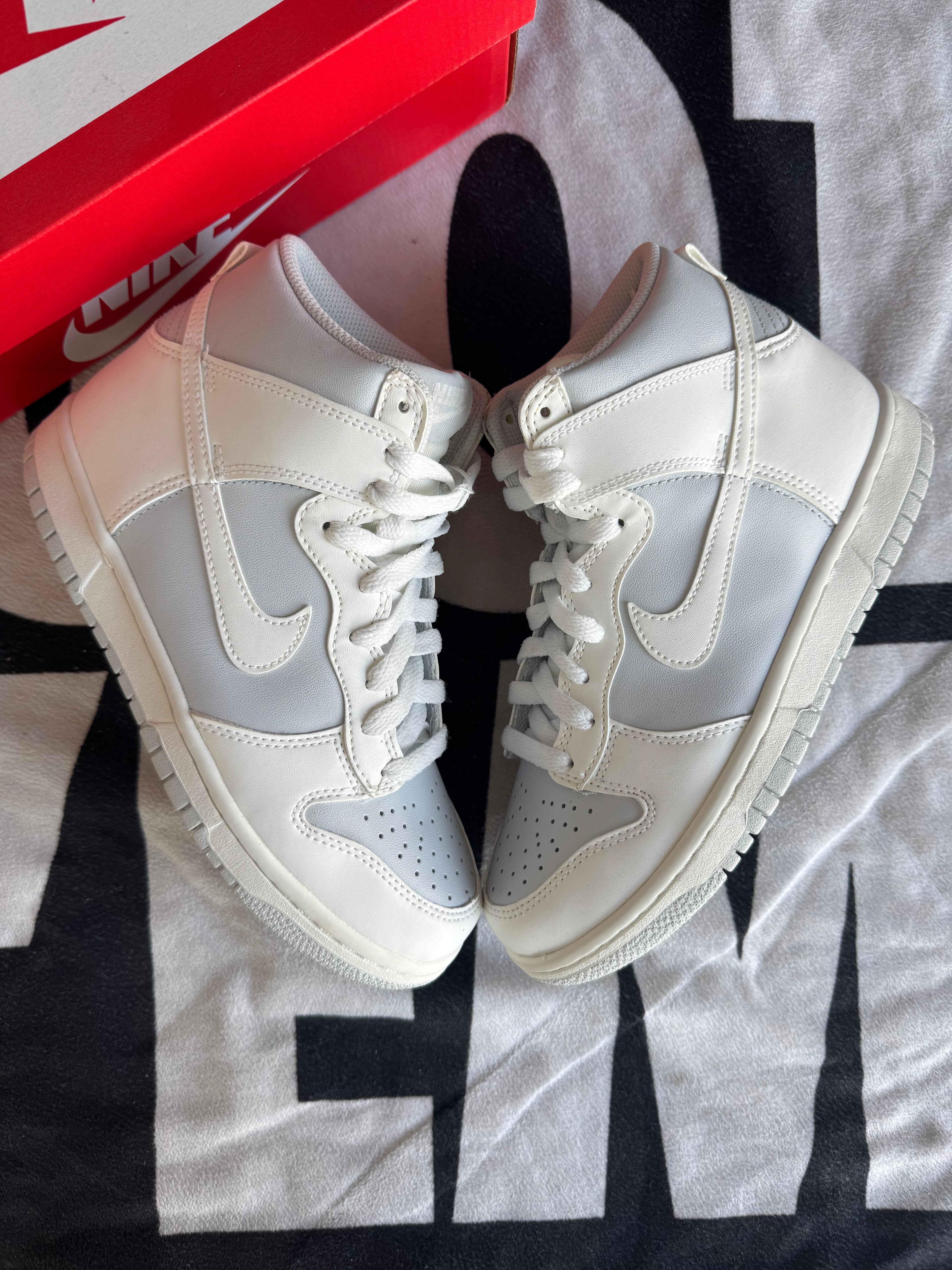 Nike Dunk High Summit White Football Grey (Taille 38)