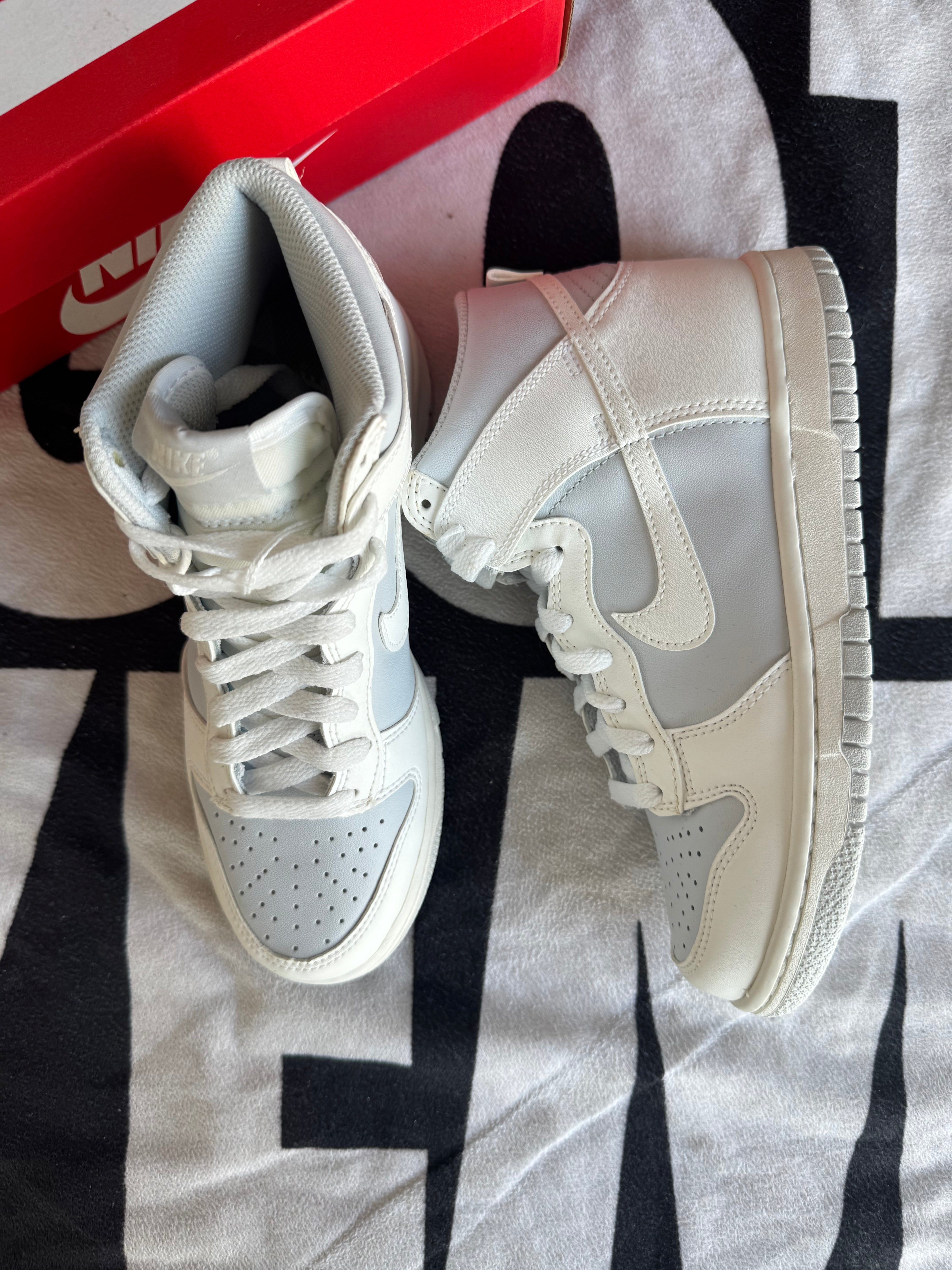 Nike Dunk High Summit White Football Grey (Taille 38)