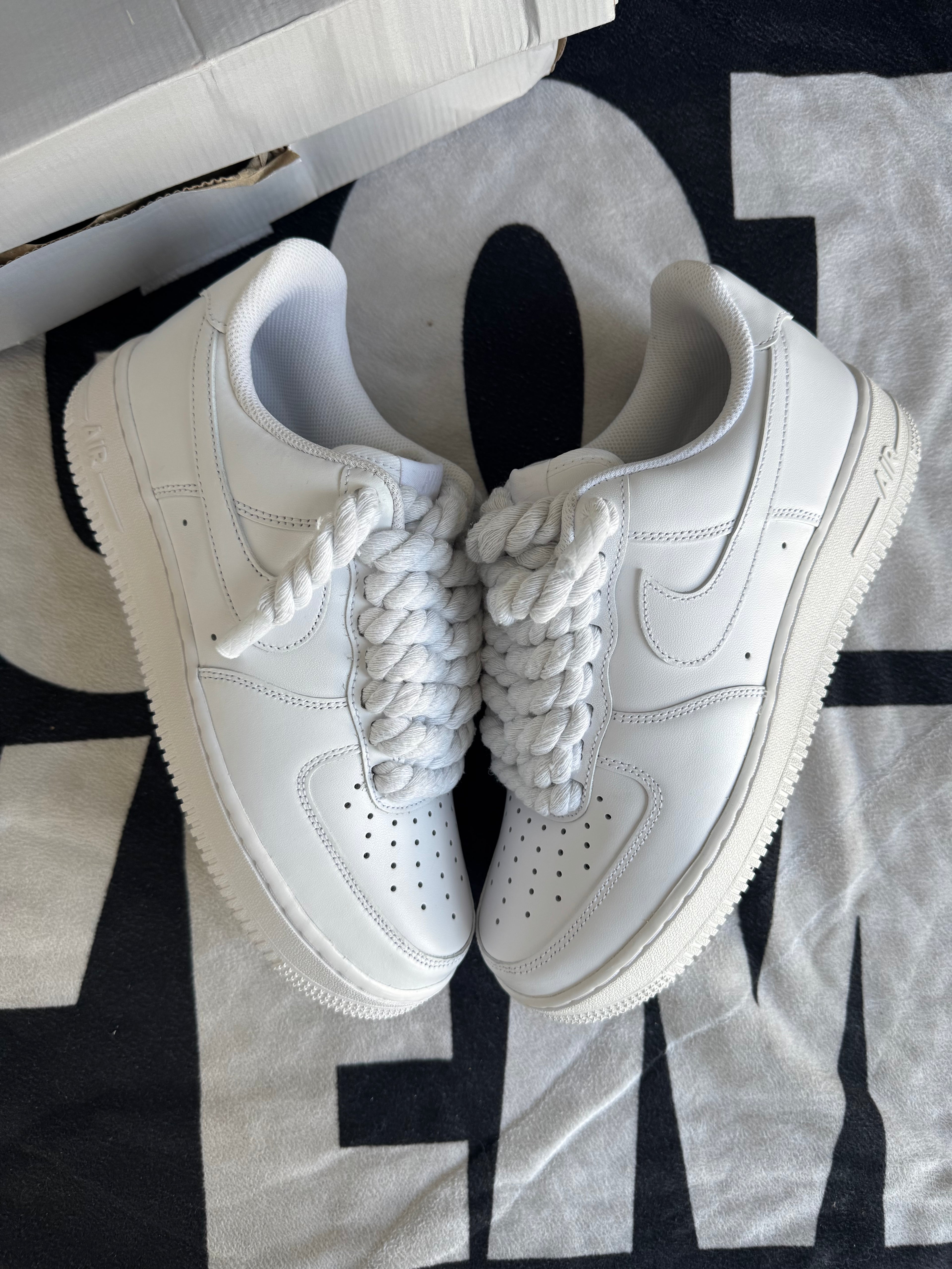 Air Force One White Big Laces White (Taille 41)