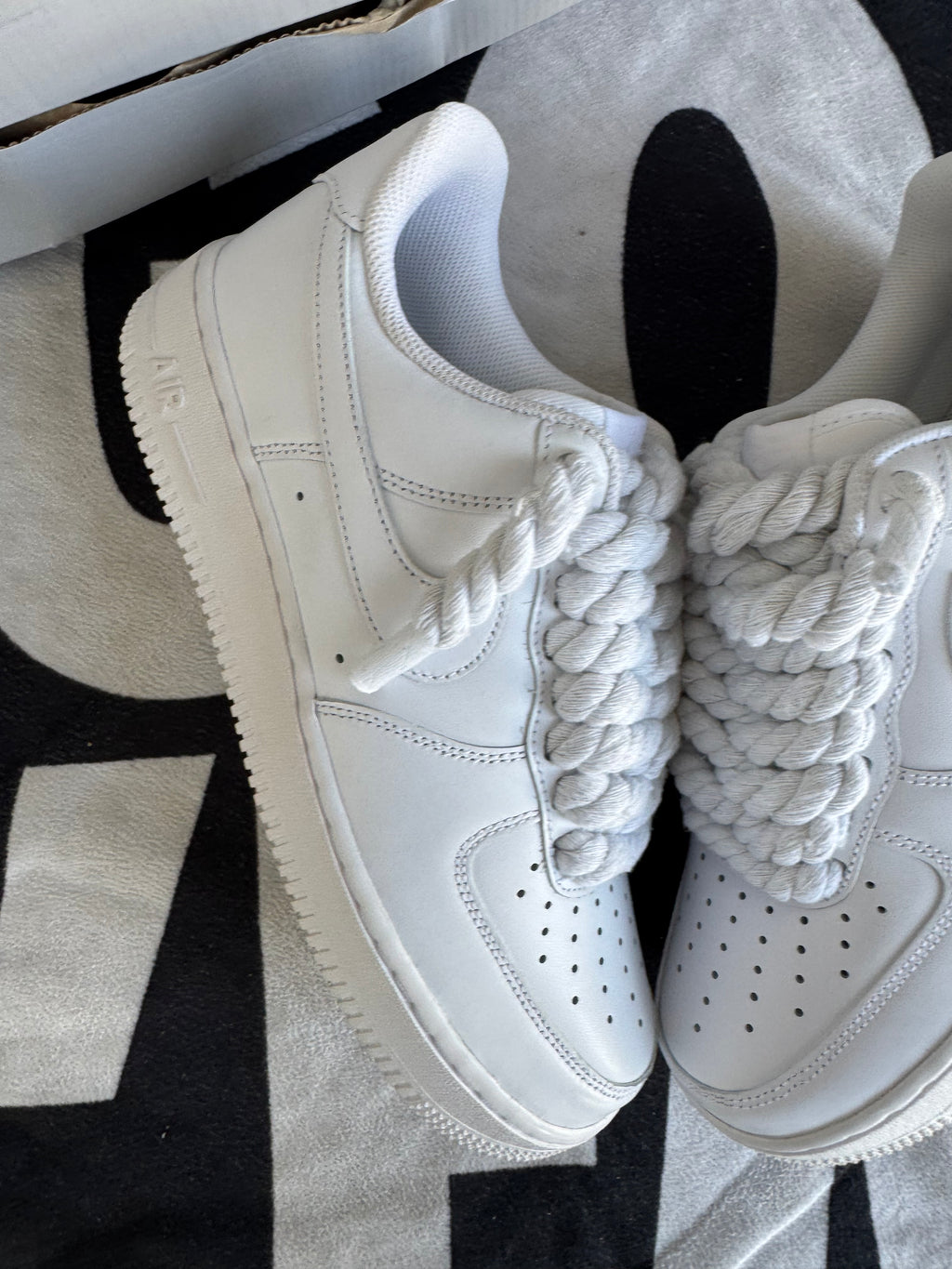 Air Force One White Big Laces White (Taille 41)