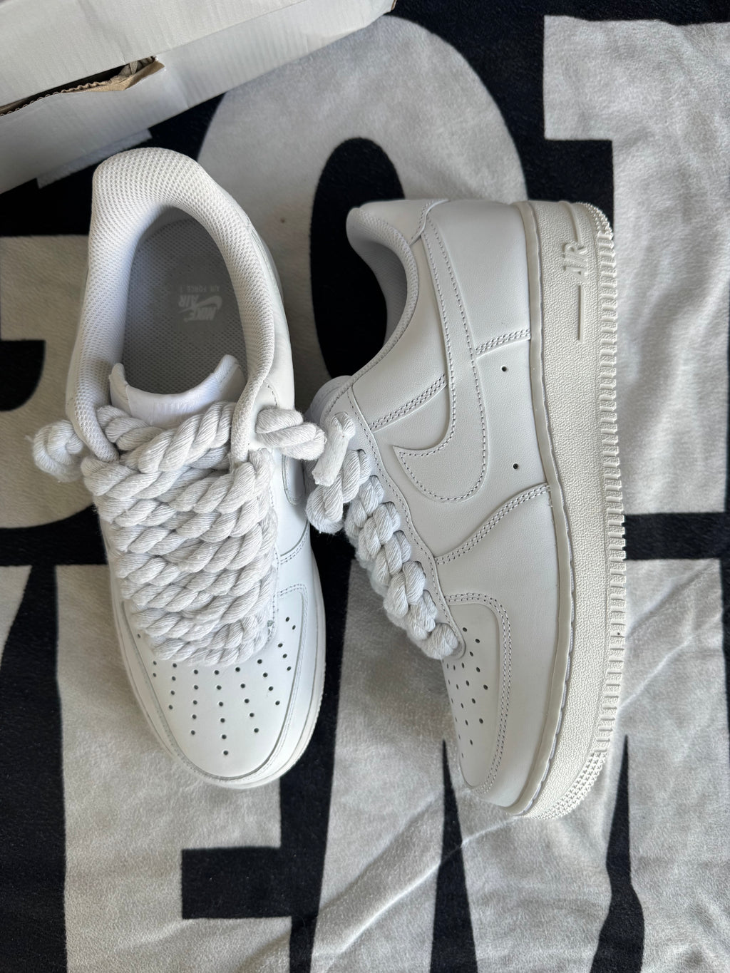 Air Force One White Big Laces White (Taille 41)