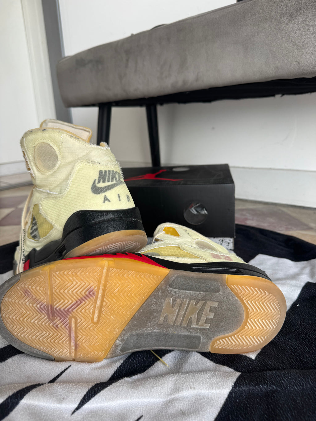 Jordan 5 Off-White Sail (Taille 47.5)