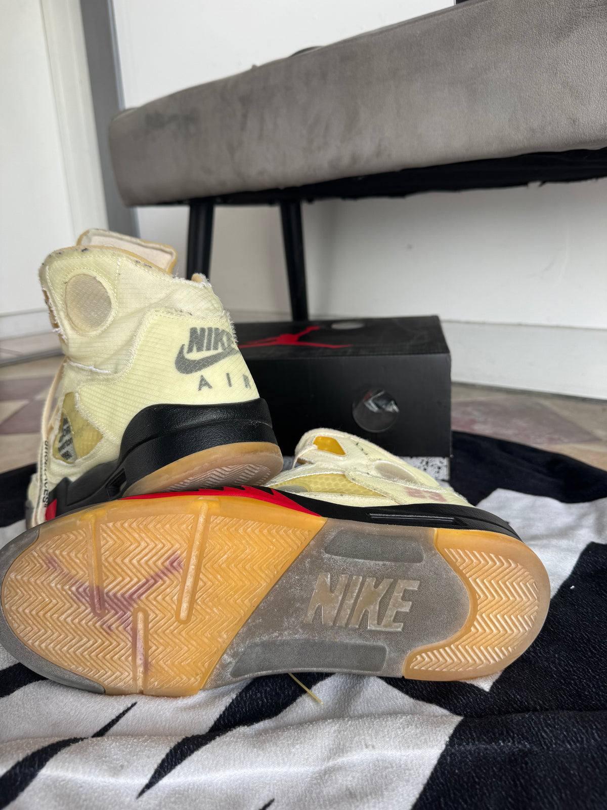 Jordan 5 Off-White Sail (Taille 47.5)