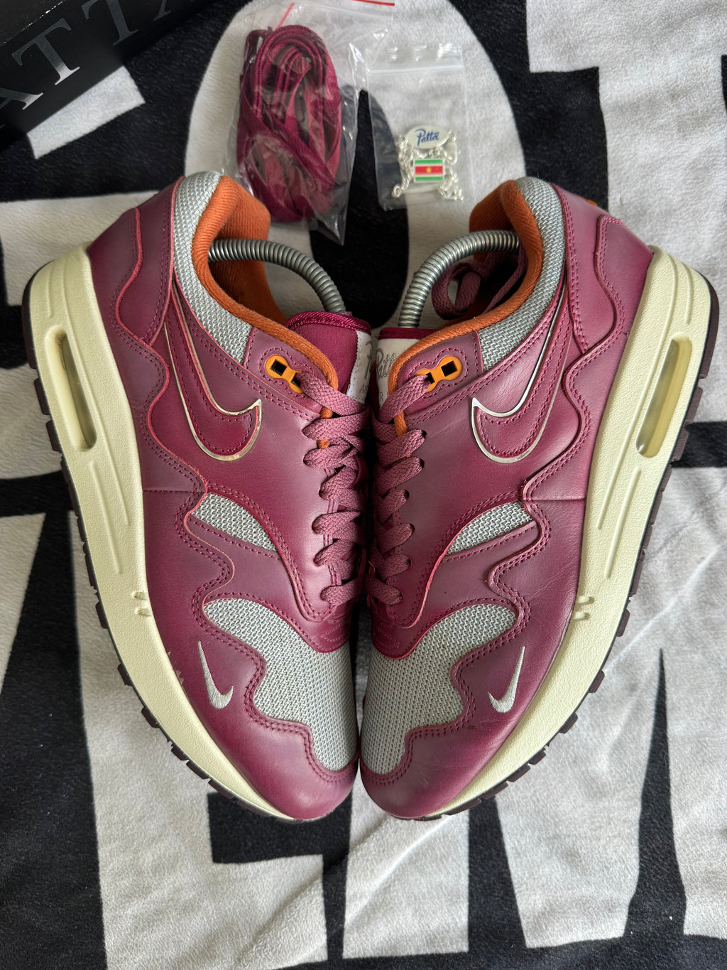 Nike Air Max 1 Patta Rush Maroon (Taille 42)