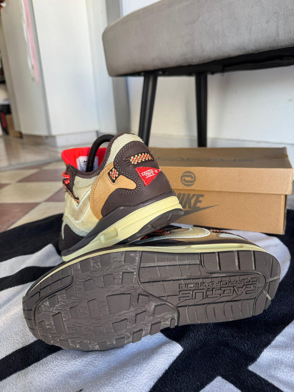 Nike Air Max 1 Travis Scott Cactus Jack Baroque Brown (Taille 41)