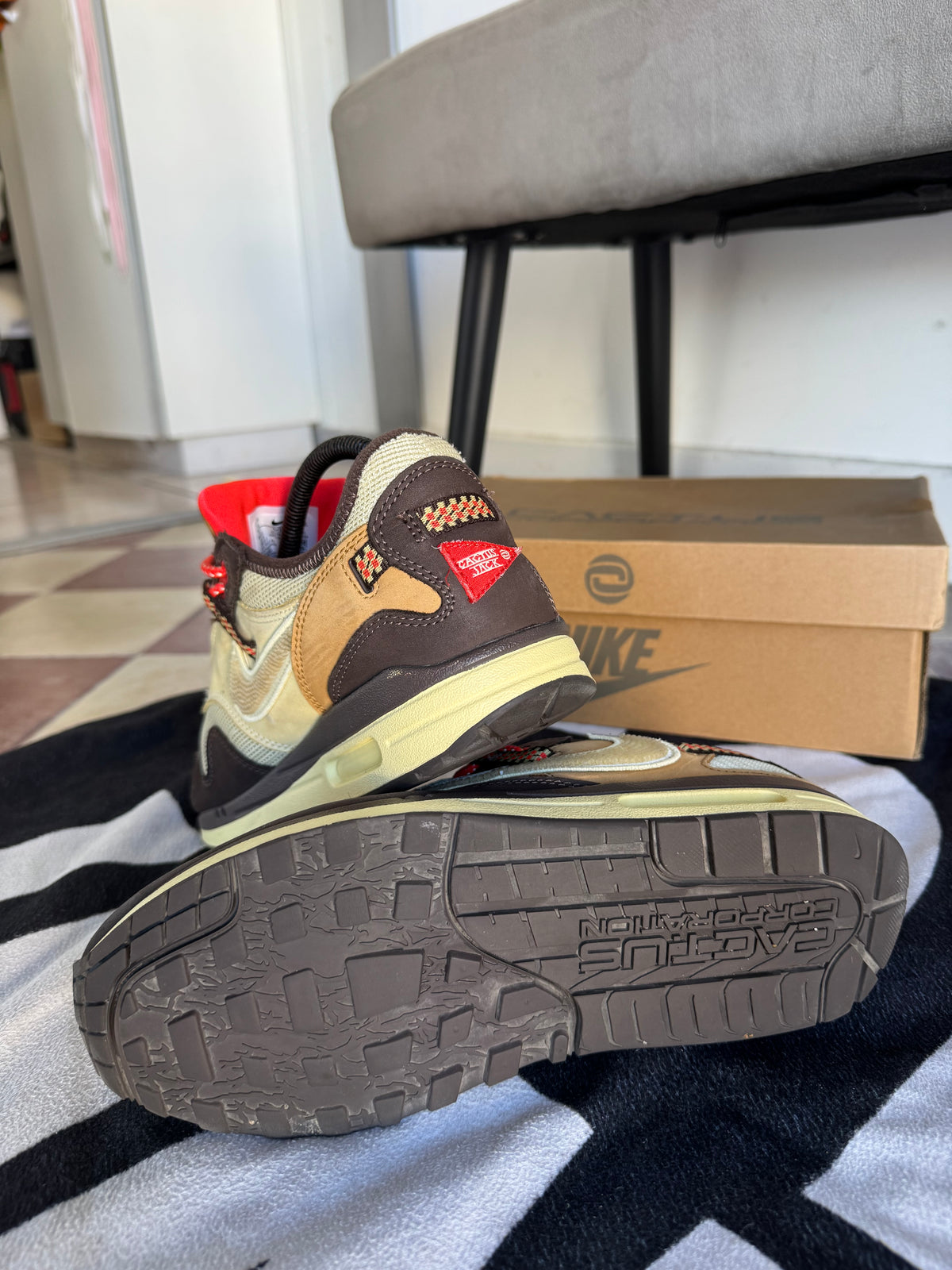 Nike Air Max 1 Travis Scott Cactus Jack Baroque Brown (Taille 41)
