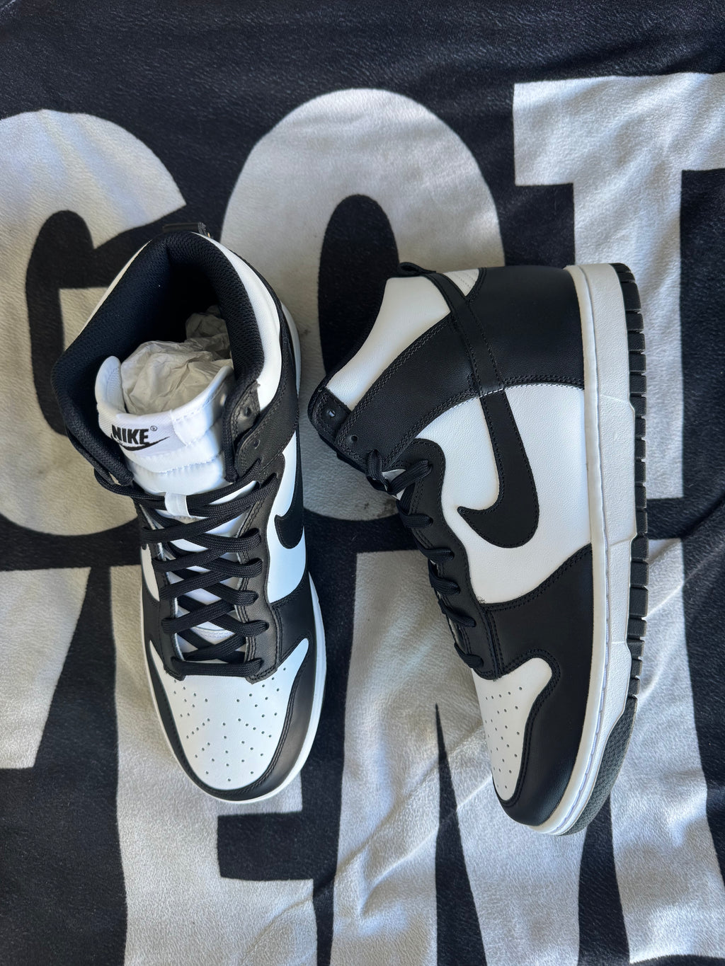 Nike Dunk High Panda Black White (Taille 45)