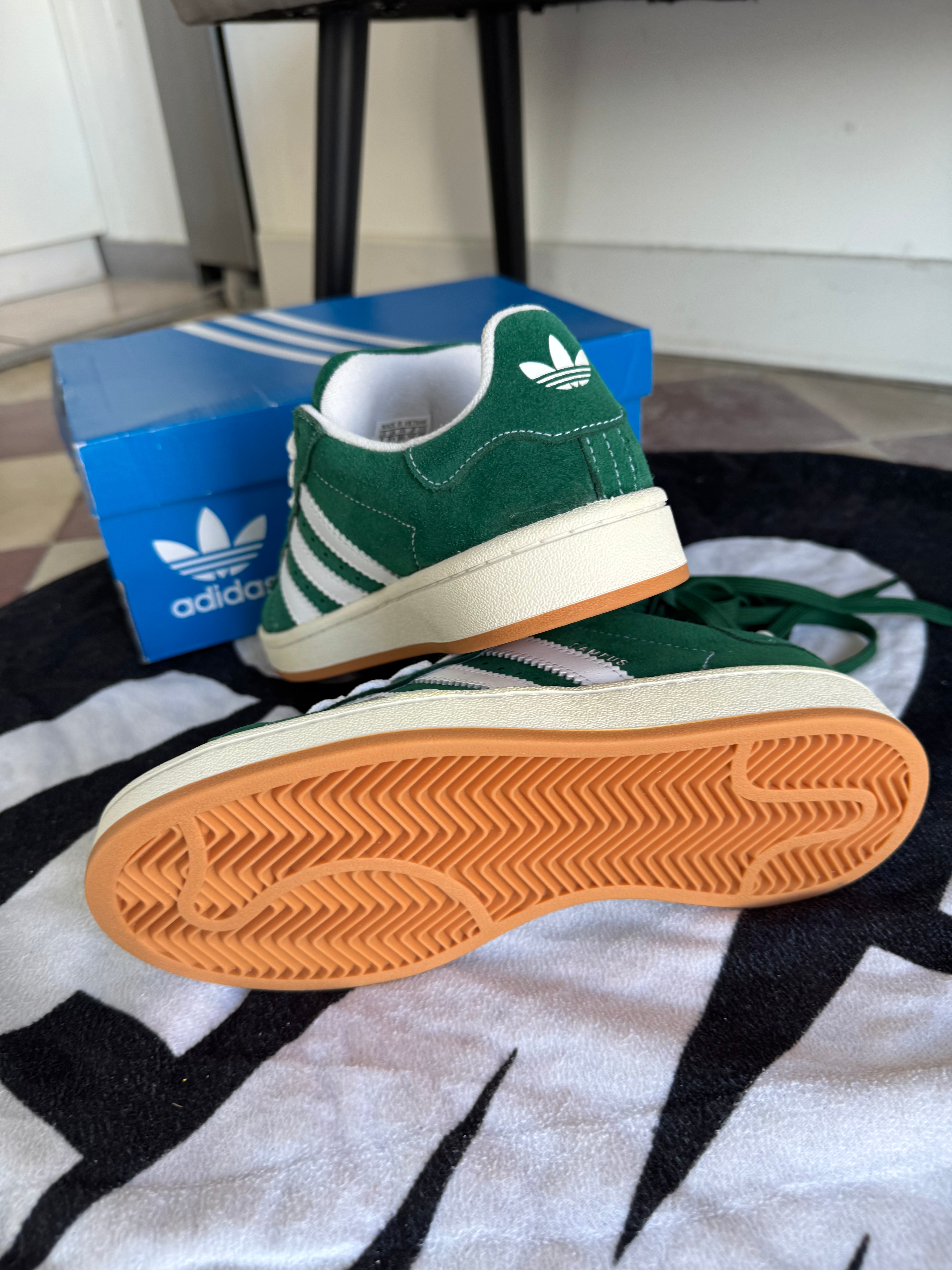 Adidas Campus 00s Dark Green Cloud White (Taille 38 2/3)