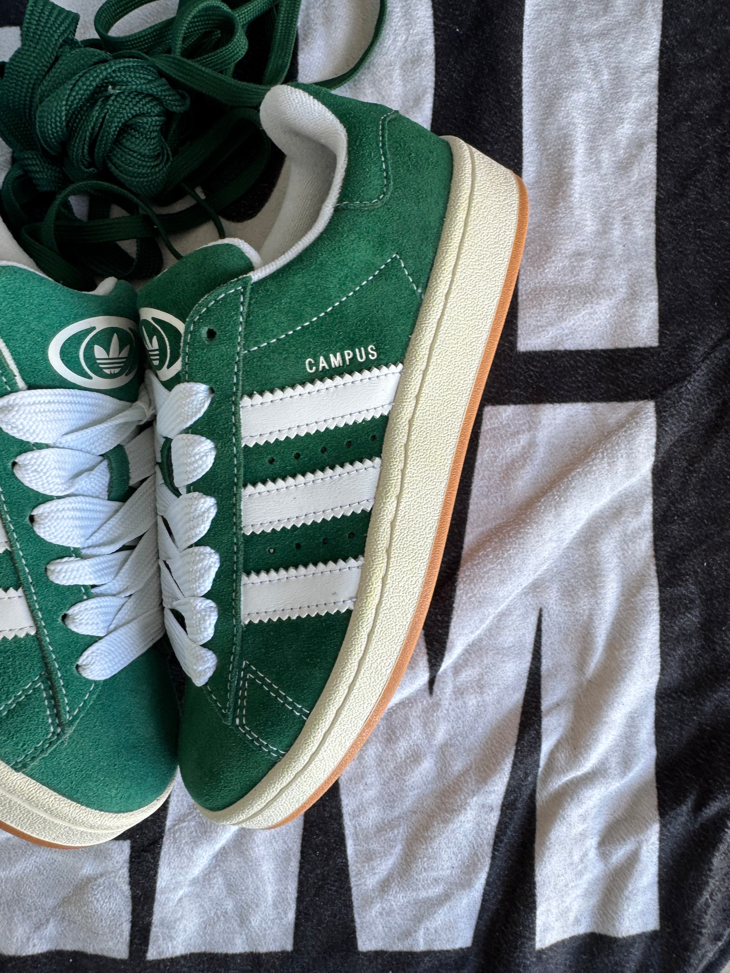 Adidas Campus 00s Dark Green Cloud White (Taille 38 2/3)