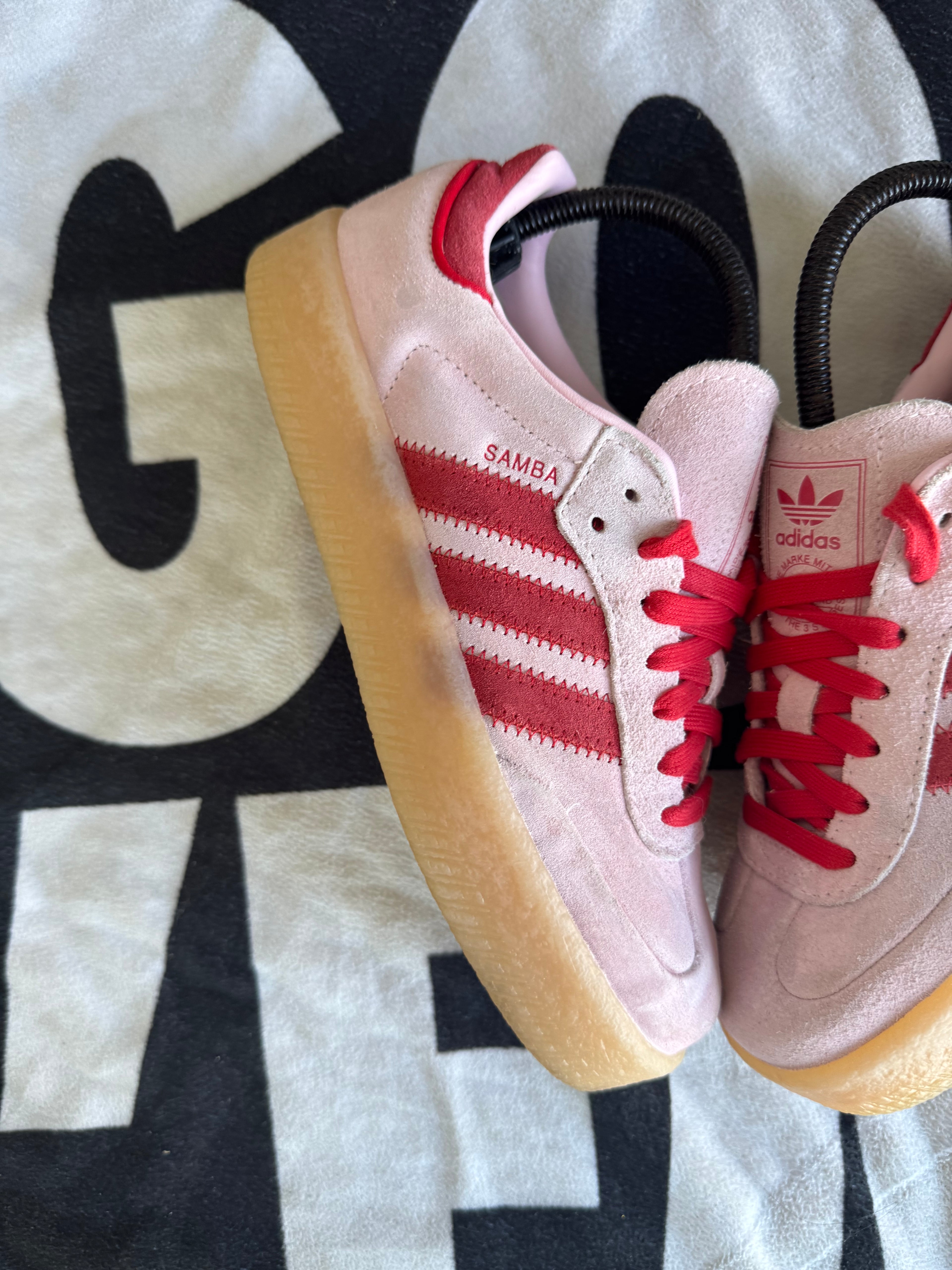 adidas Sambae Clear Pink Better Scarlet (Taille 38)