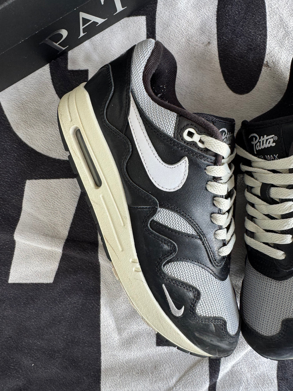 Nike Air Max 1 Patta Waves Black (Taille 40.5)