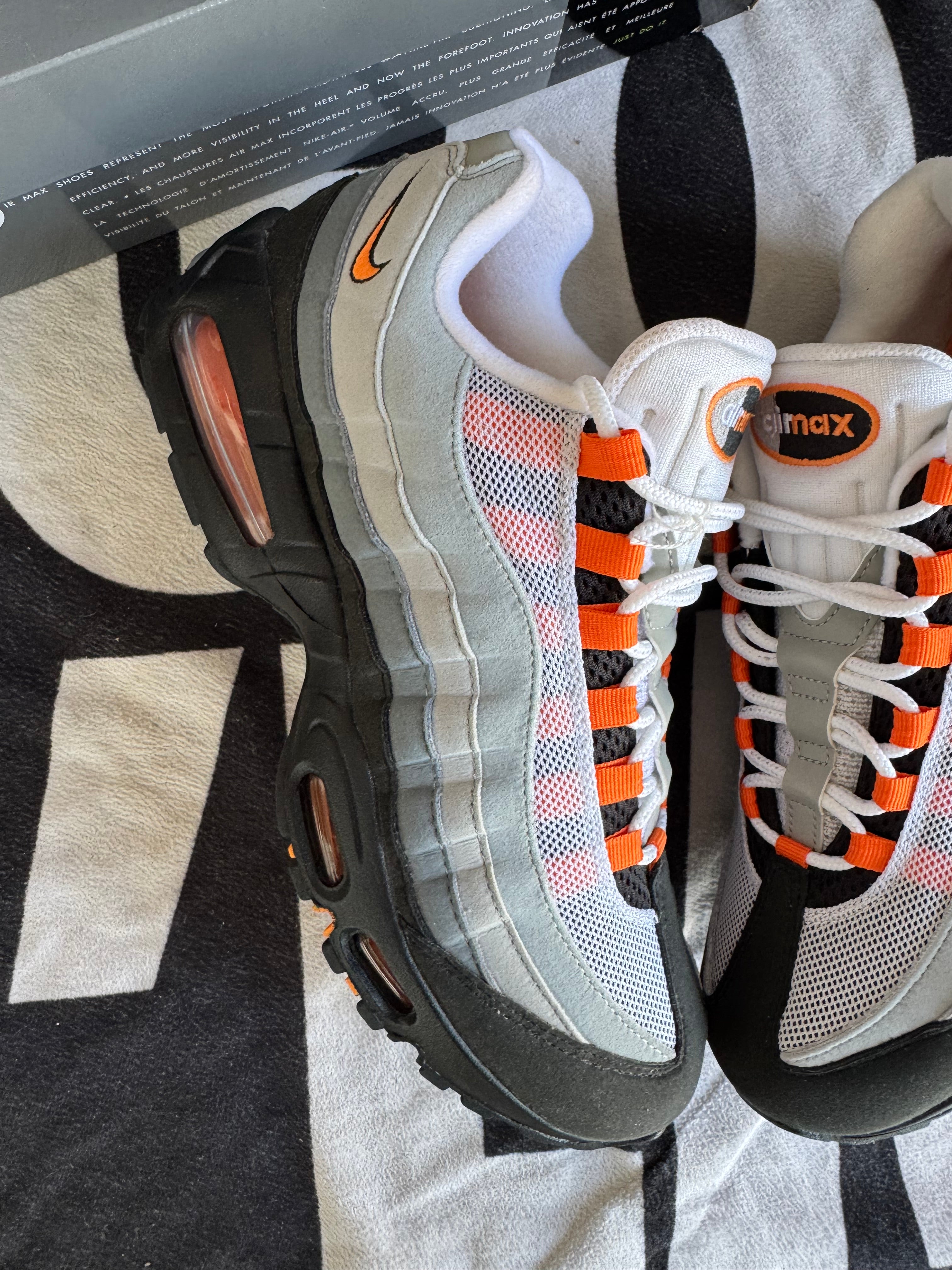 Nike Air Max 95 OG Big Bubble Bright Mandarin 2025 (Taille 43)