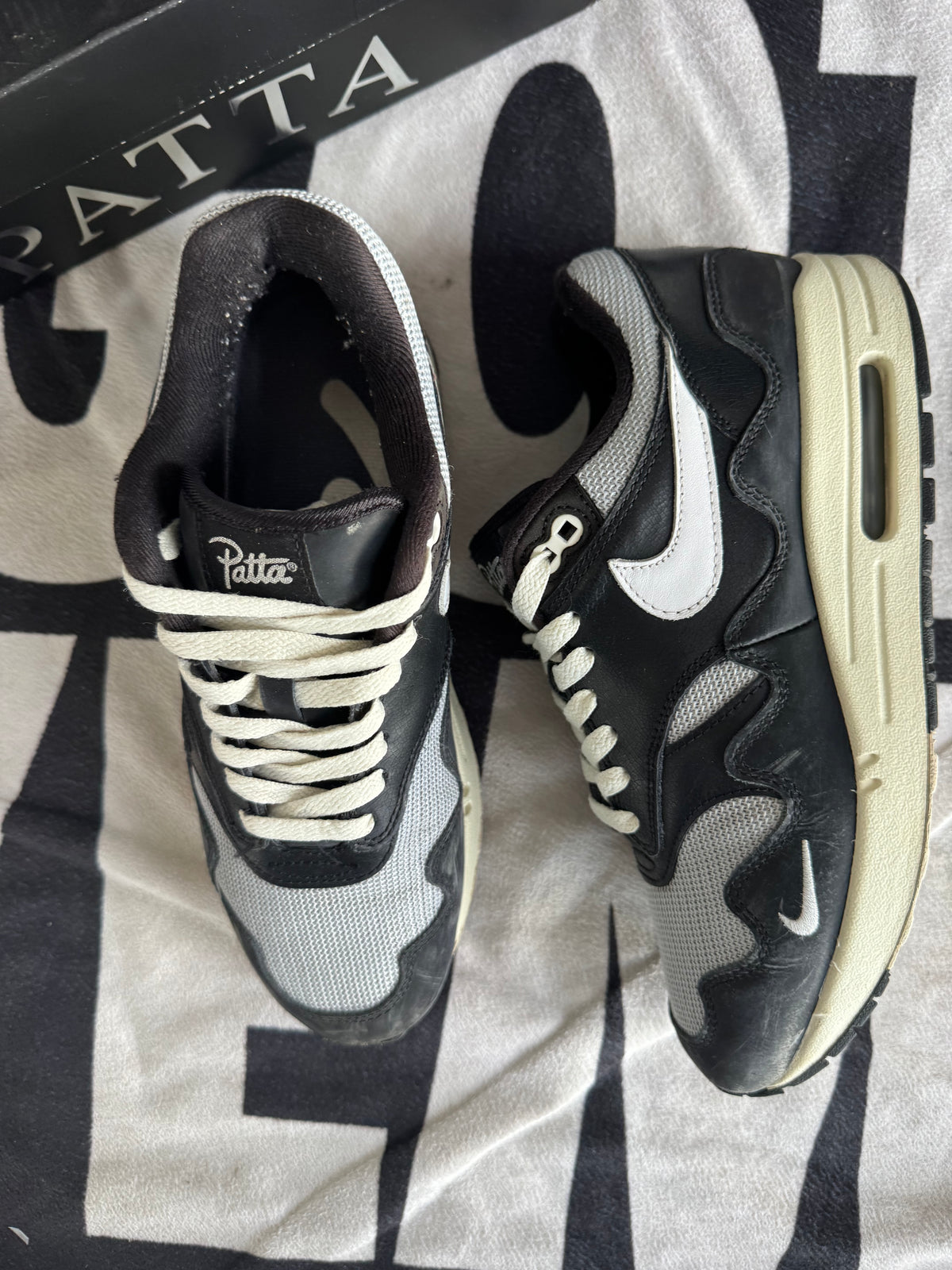 Nike Air Max 1 Patta Waves Black (Taille 40.5)