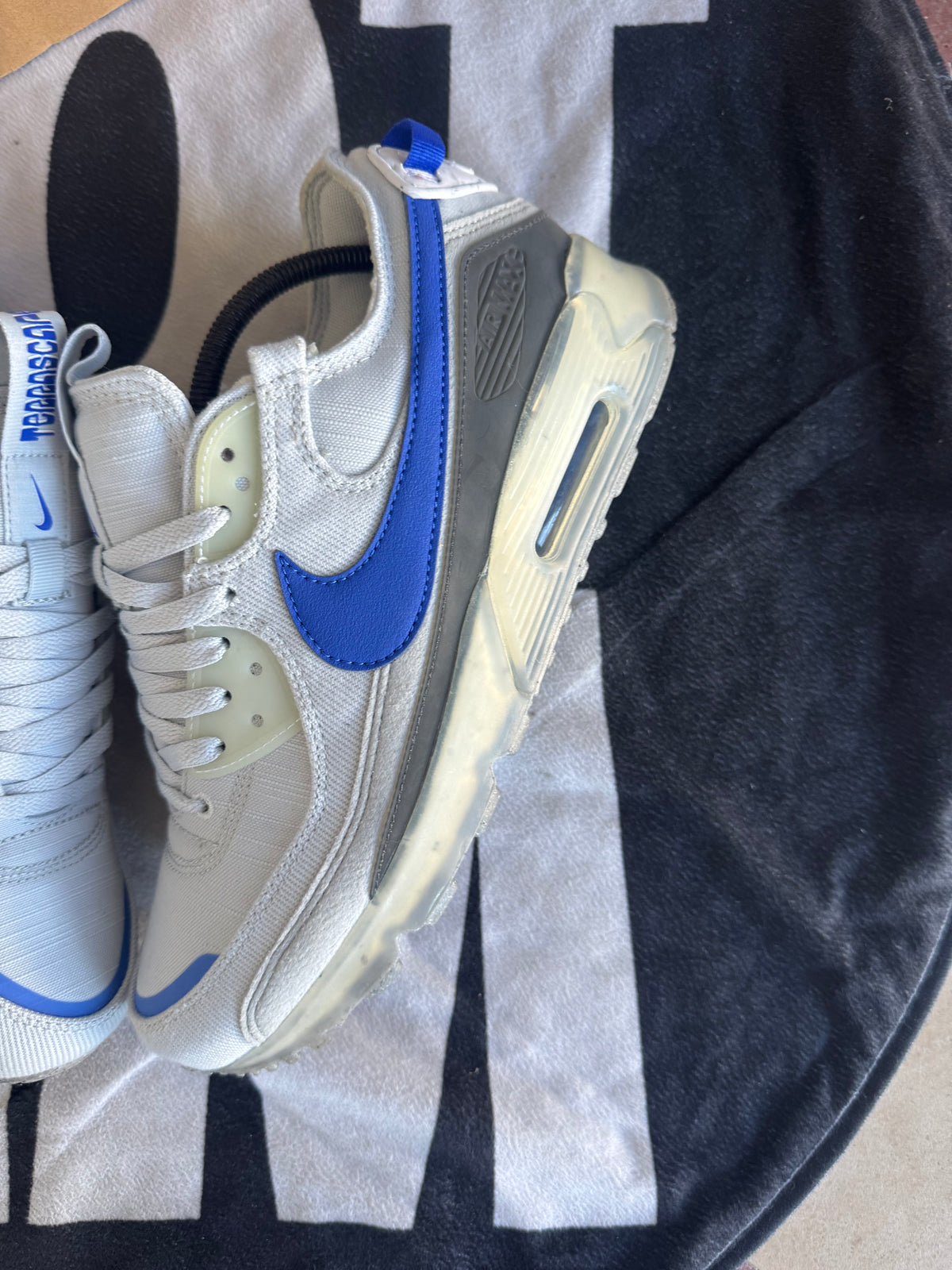 Nike Air Max 90 Terrascape Pure Platinum Hyper Royal (Taille 44.5)