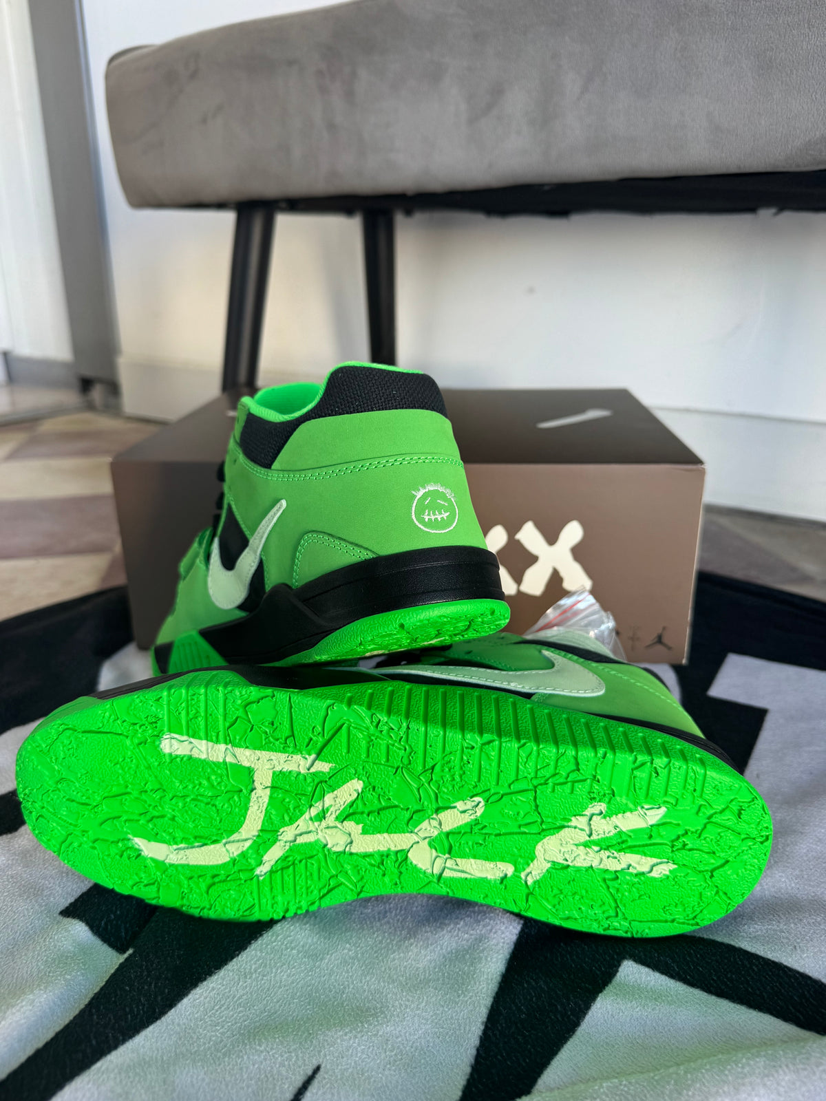 Jordan CJ1 T-Rexx x Travis Scott Green Spark (Taille 44)