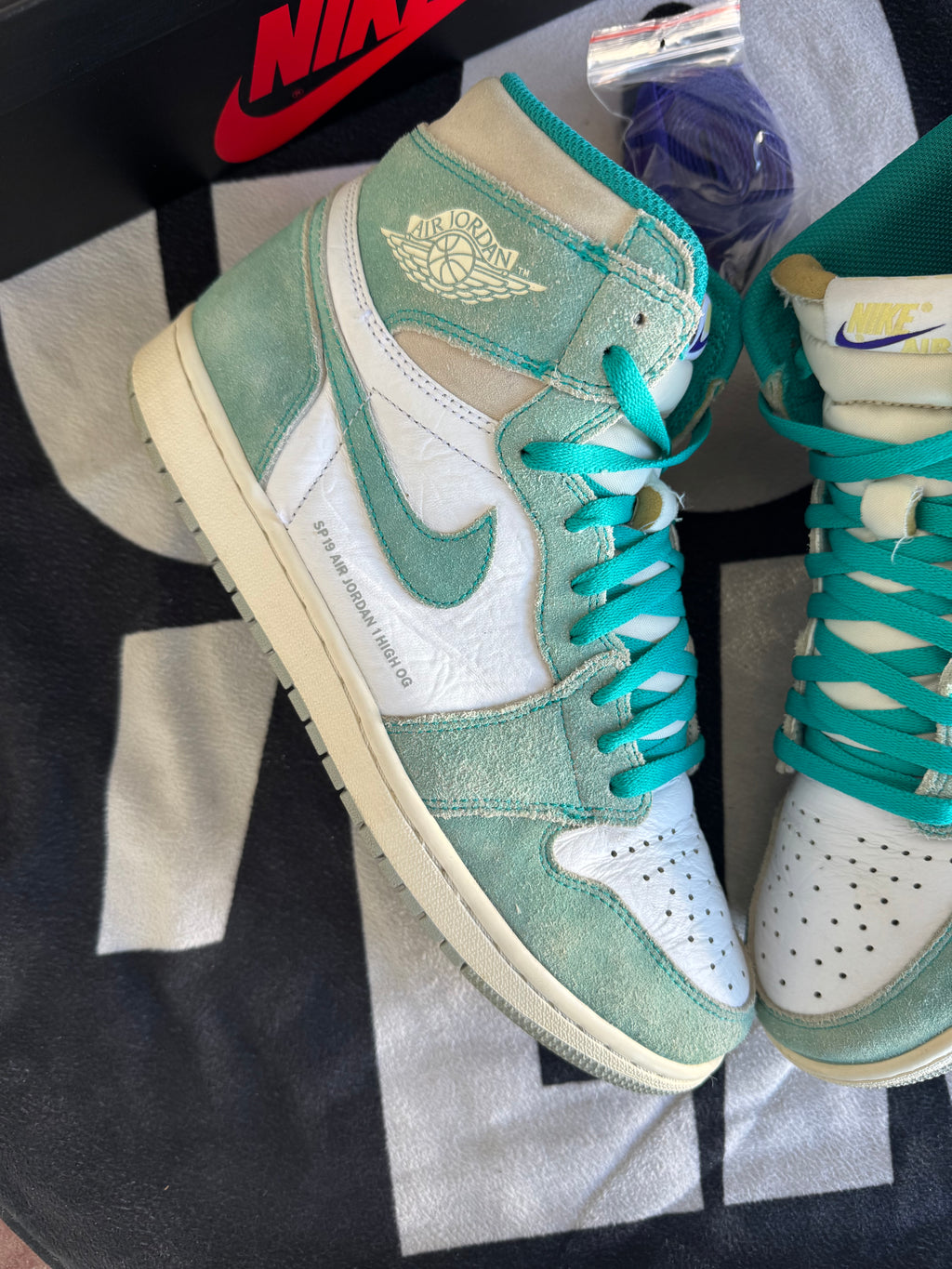 Jordan 1 High Turbo Green (Taille 45)