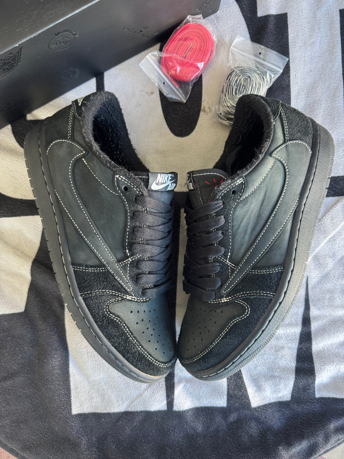 Jordan 1 Low Travis Scott Black Phantom (Taille 44)