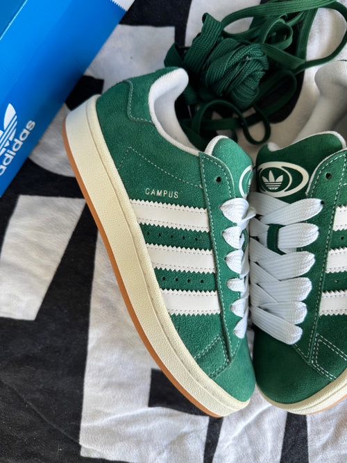 Adidas Campus 00s Dark Green Cloud White (Taille 38 2/3)