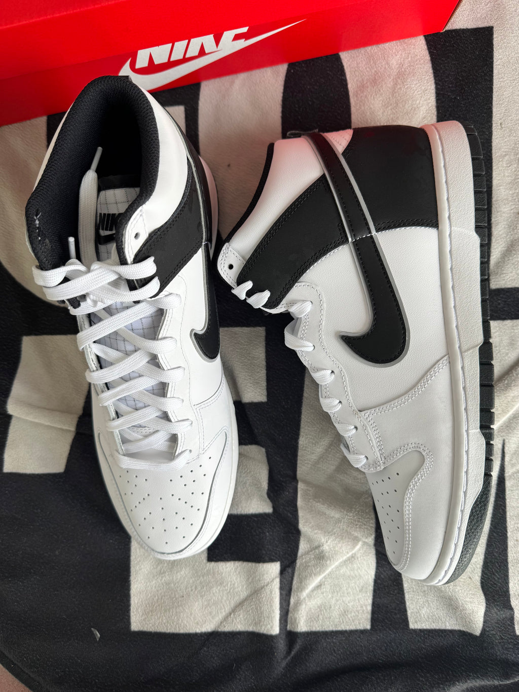 Nike Dunk High White Black Camo (Taille 45)