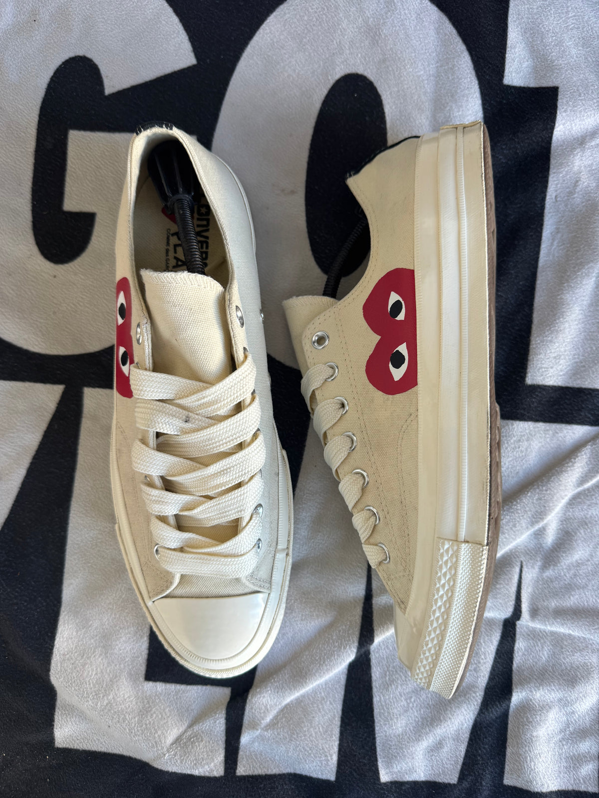 Converse Chuck Taylor All Star 70 Ox Comme des Garcons PLAY White (Taille 46.5)