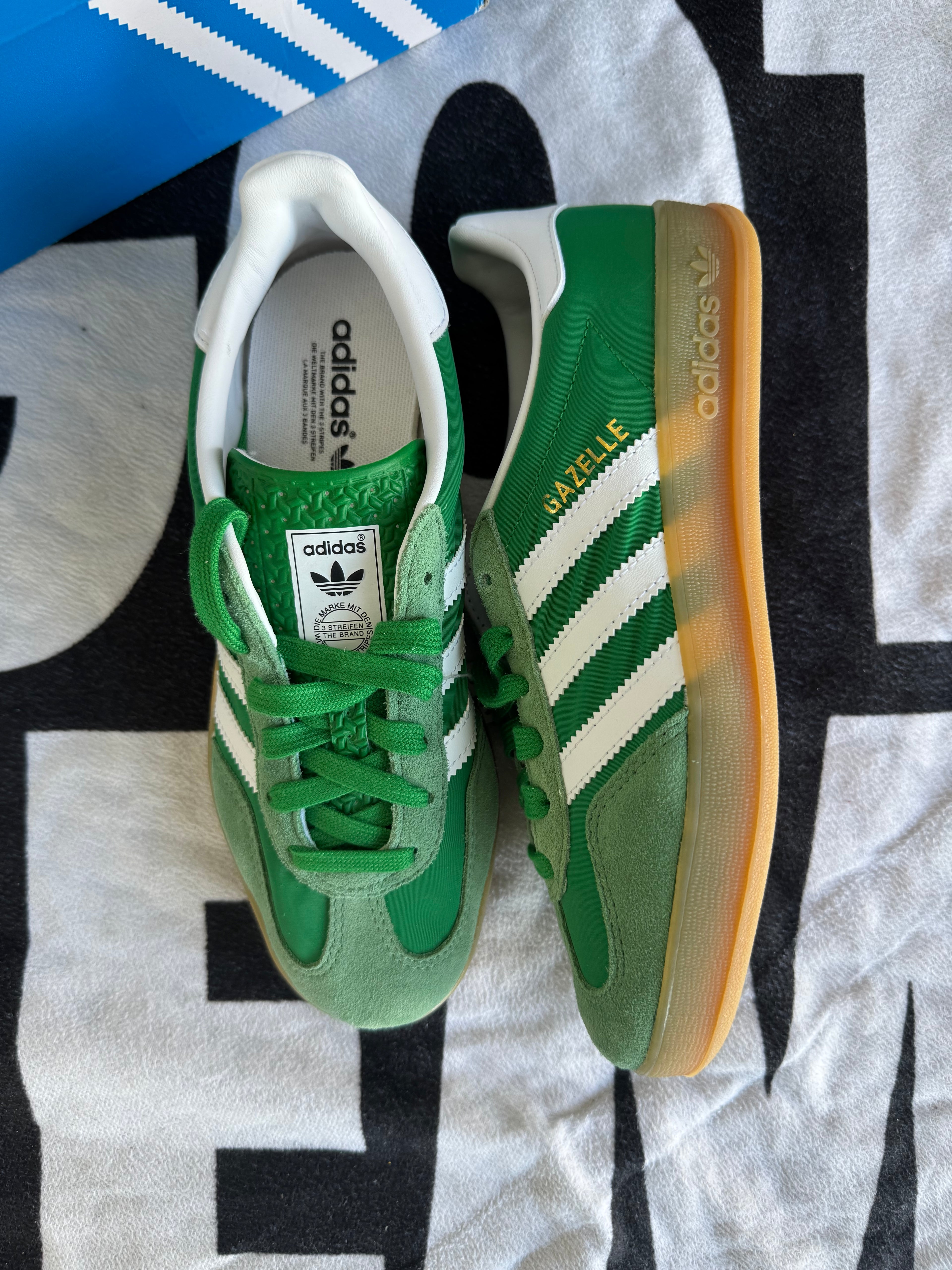 Adidas Gazelle Indoor Green Gum (Taille 39 1/3)