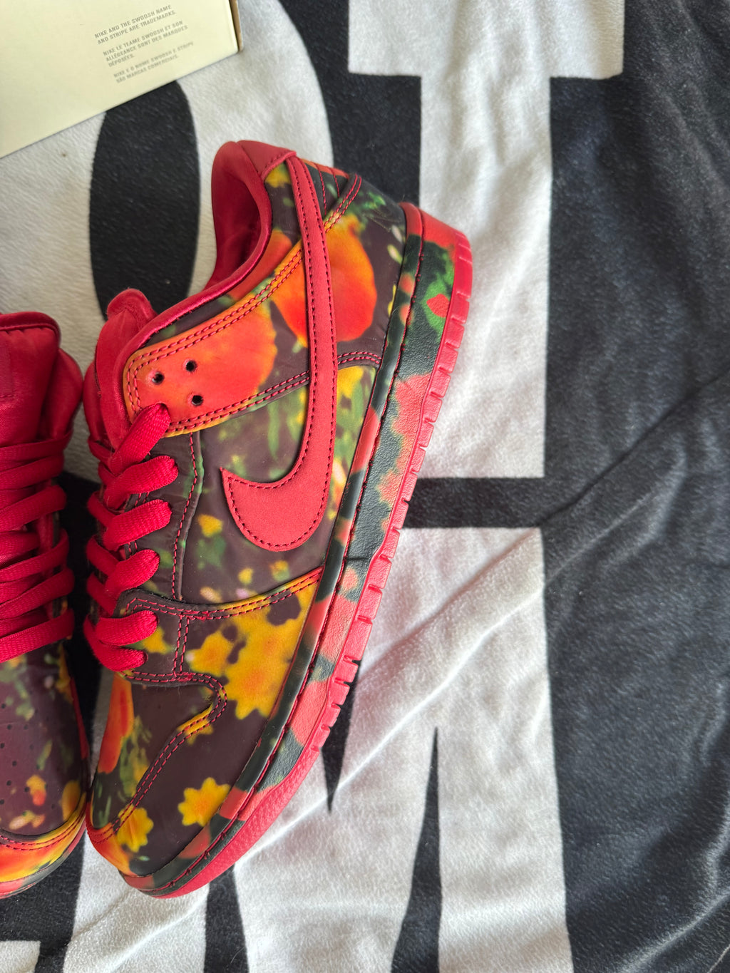Nike SB Dunk Low The Wizard of Oz Poppy Field (Taille 42.5)