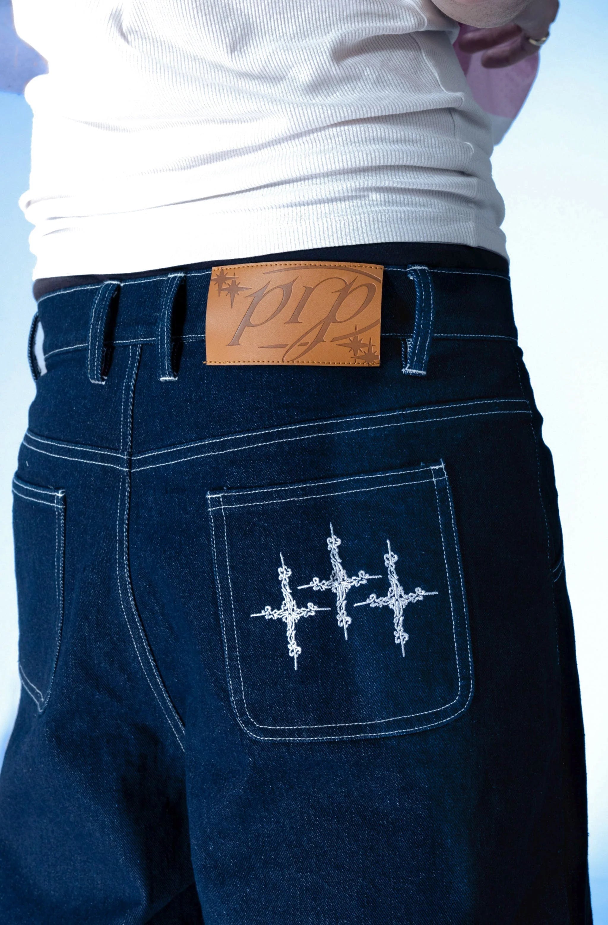 Purple Place NAVY BLUE JORTS
