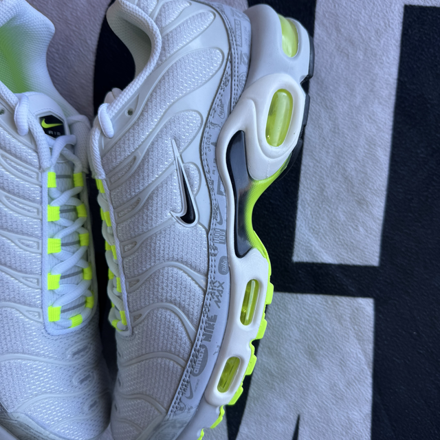 Nike Air Max Plus Platinum Grey Reflective Logos (Taille 42)