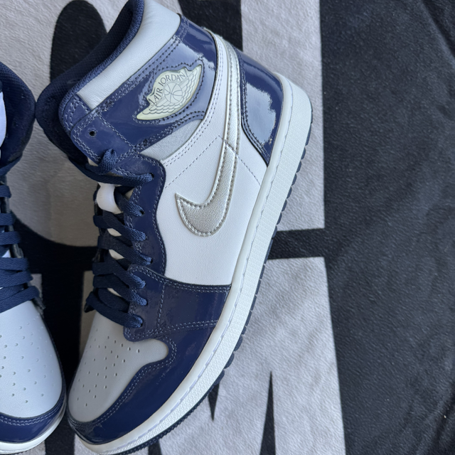 Jordan 1 High Golf Patent Midnight Navy (Taille 44)