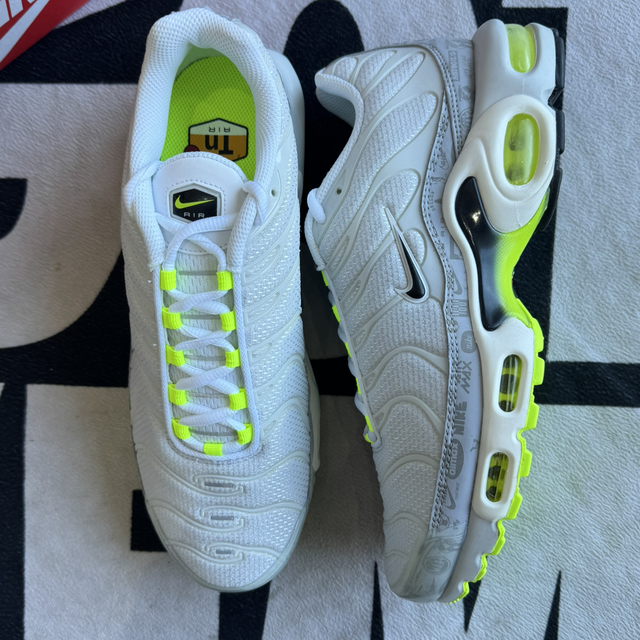 Nike Air Max Plus Platinum Grey Reflective Logos (Taille 42)