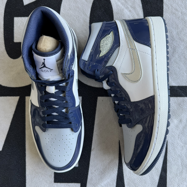 Jordan 1 High Golf Patent Midnight Navy (Taille 44)