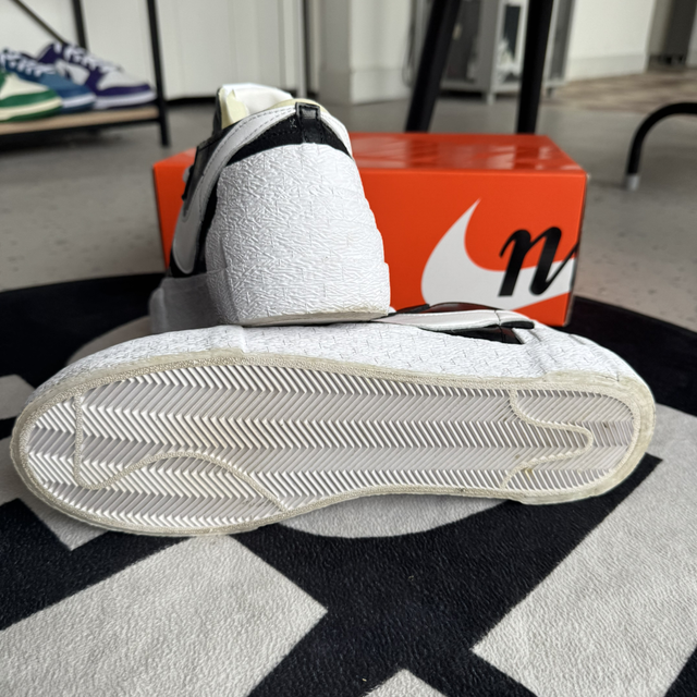 Nike Blazer Low Sacai Black Patent Leather (Taille 46)
