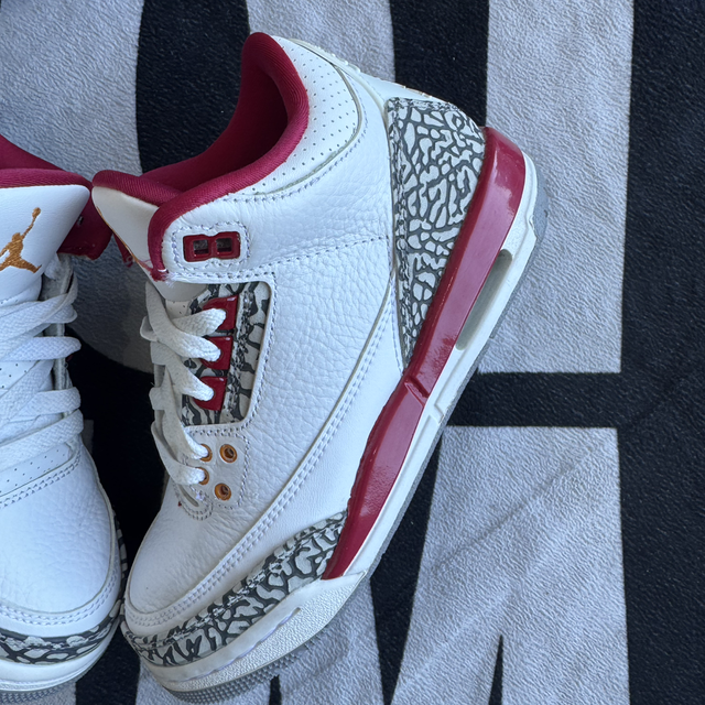 Jordan 3 Retro Cardinal GS (Taille 35.5)