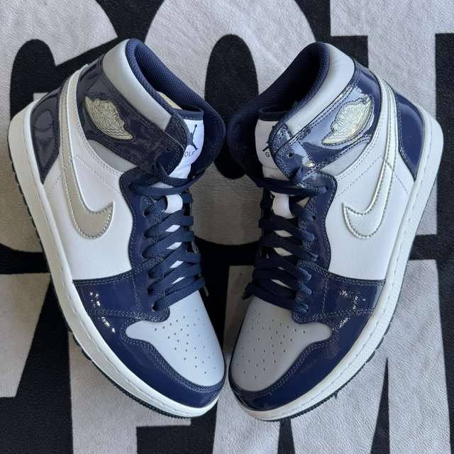 Jordan 1 High Golf Patent Midnight Navy (Taille 44)