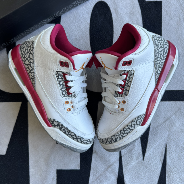 Jordan 3 Retro Cardinal GS (Taille 35.5)