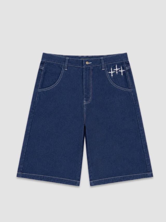 Purple Place NAVY BLUE JORTS