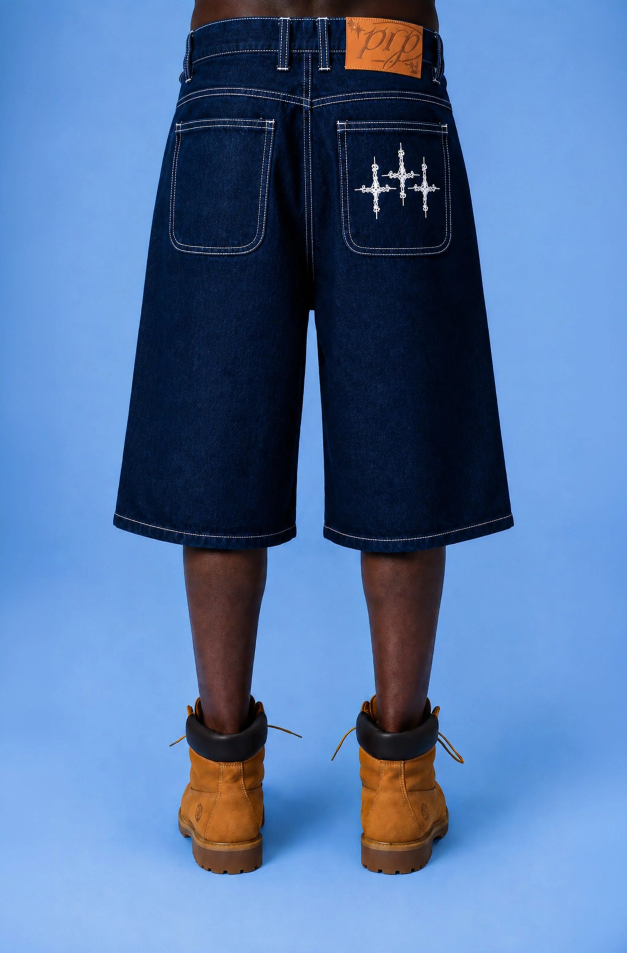 Purple Place NAVY BLUE JORTS