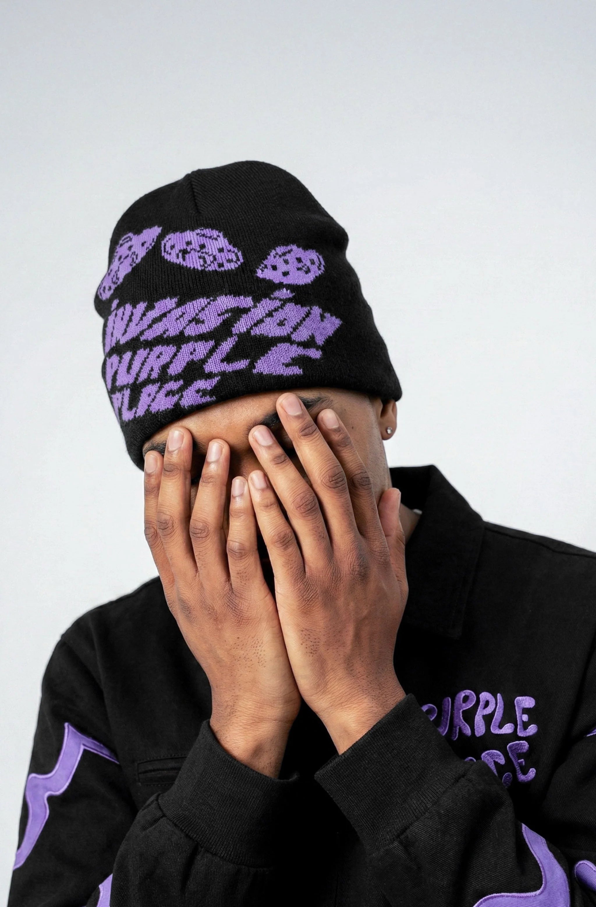 Purple Place Reversible Invasion Beanie